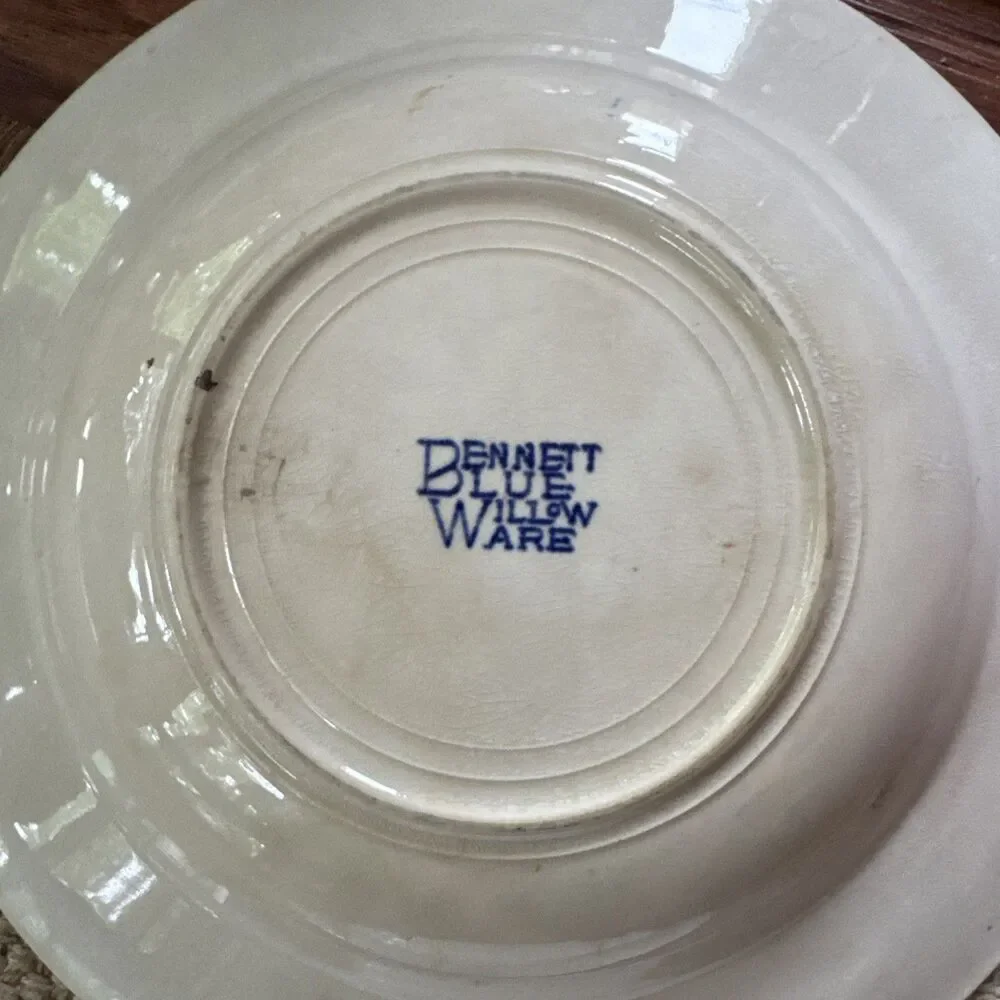 Blue Willow 9 Inch Soup Salad Bowls Set Of 2 England See Photos & Description